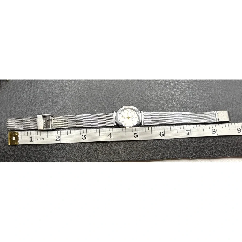 Skagen Silver Tone Stainless Steel Mesh Watch NEEDS BATTERY